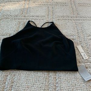 NWT Eliza J Crepe Crop Halter